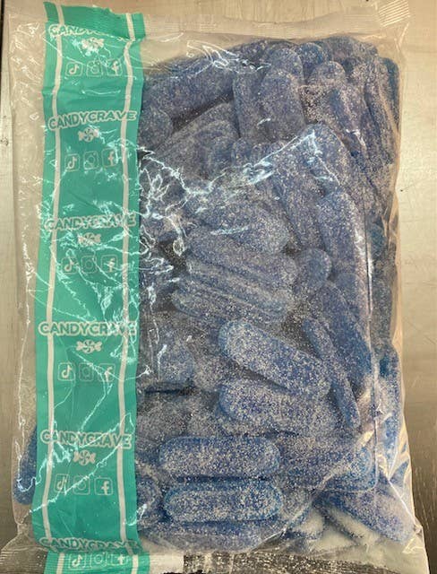 Clickin It Candy - Vente Bonbons gélifiés - 2kg Bonbons Crave Vegan Langues Bleues Pétillantes1