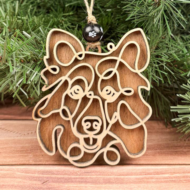 Sheltie Dog Ornament, Pet Store, Gift for Dog Owner for wholesale by Rocky Knoll Co.