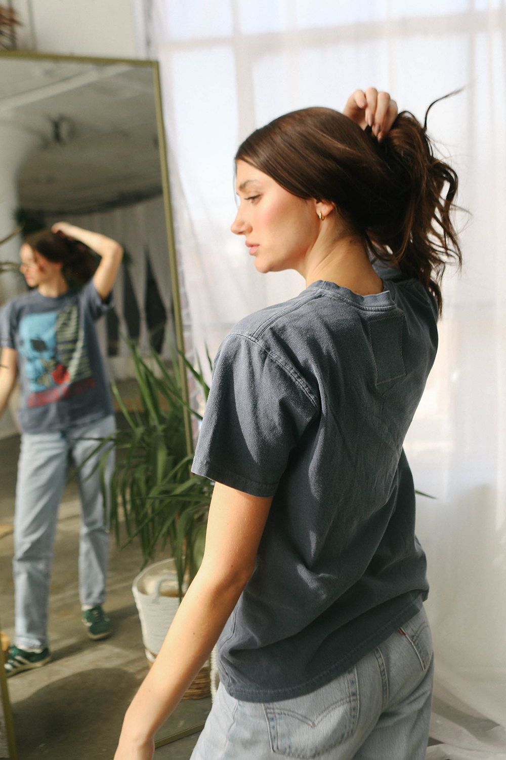 People Of Leisure – Großhandel T-Shirt mit Siebdruck – Damen – Guns N Roses T-Shirt mit Totenkopfmuster3