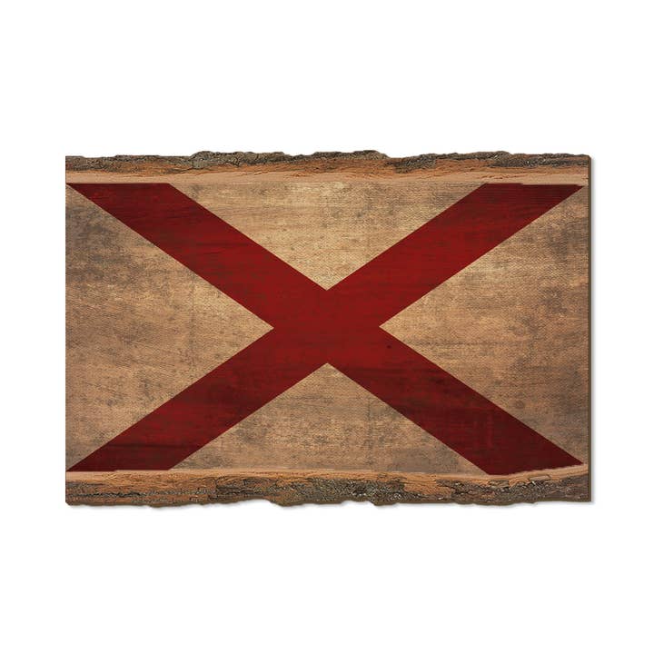 Alabama State Flag - Live Edge for wholesale by DaydreamHQ