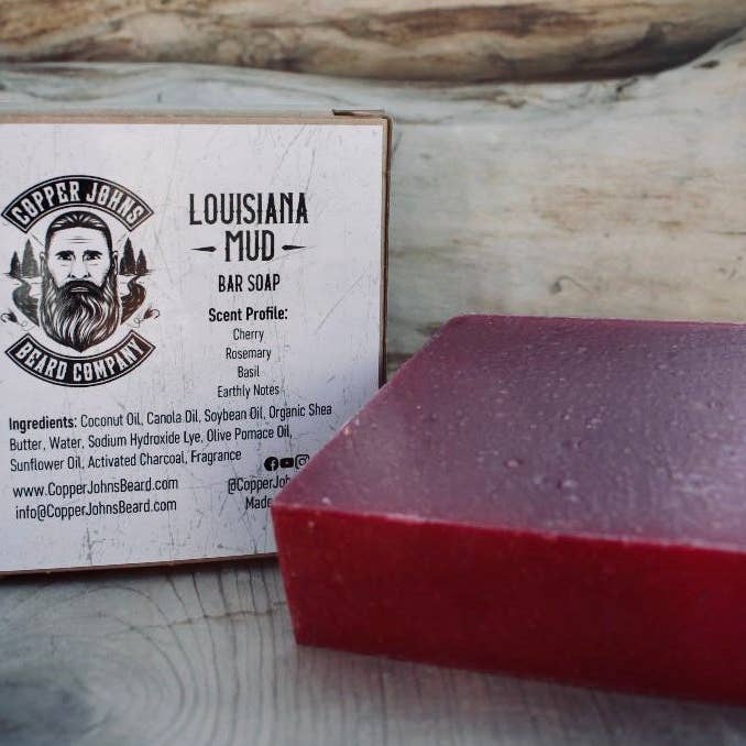 Copper Johns Beard Company – Großhandel Feste Seife – Louisiana-Schlamm - Seife