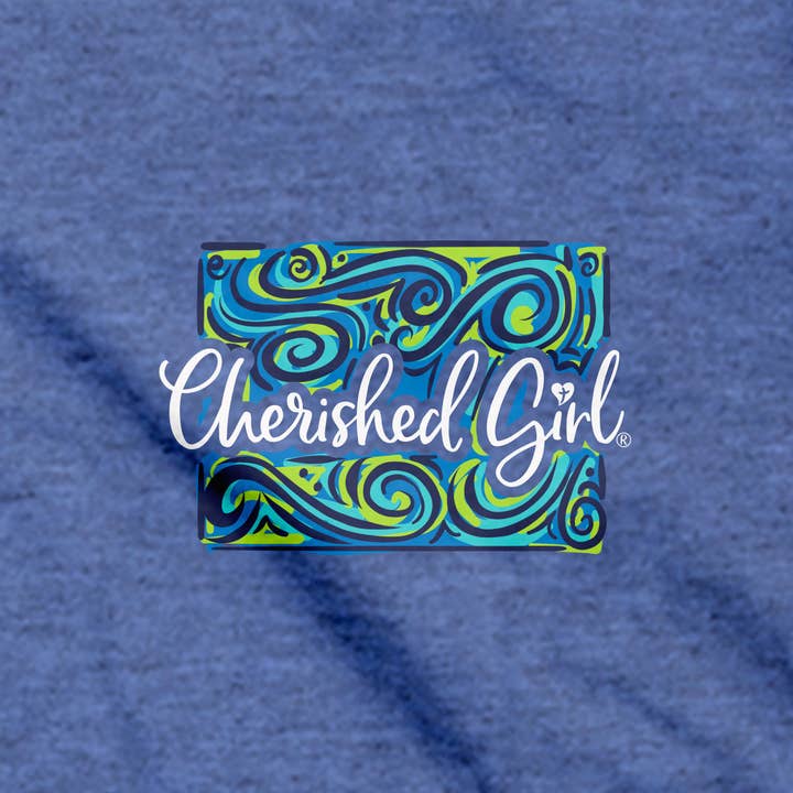 Royal Heather Cherished Girl Womens T-Shirt It Is Well Cross for wholesale on Faire