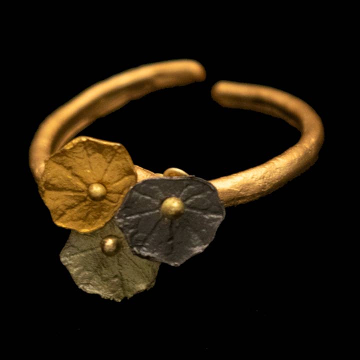 Nasturtium Ring - Adjustable for wholesale by Michael Michaud