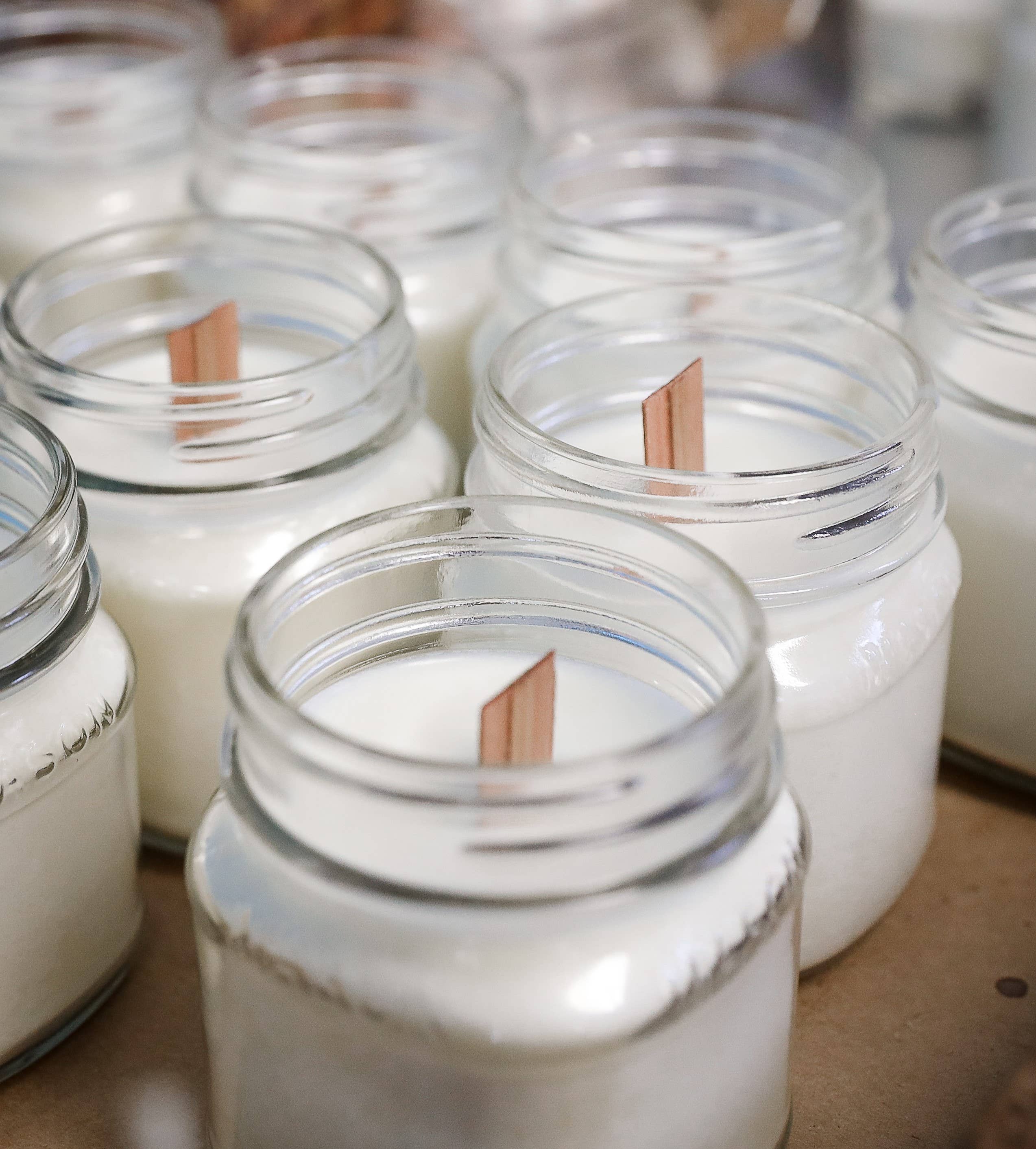 Woodsy Wicks - Wholesale Jar/Filled Candle - White Pumpkin Candle - Rust Lid 100% Soy Wax Candle8