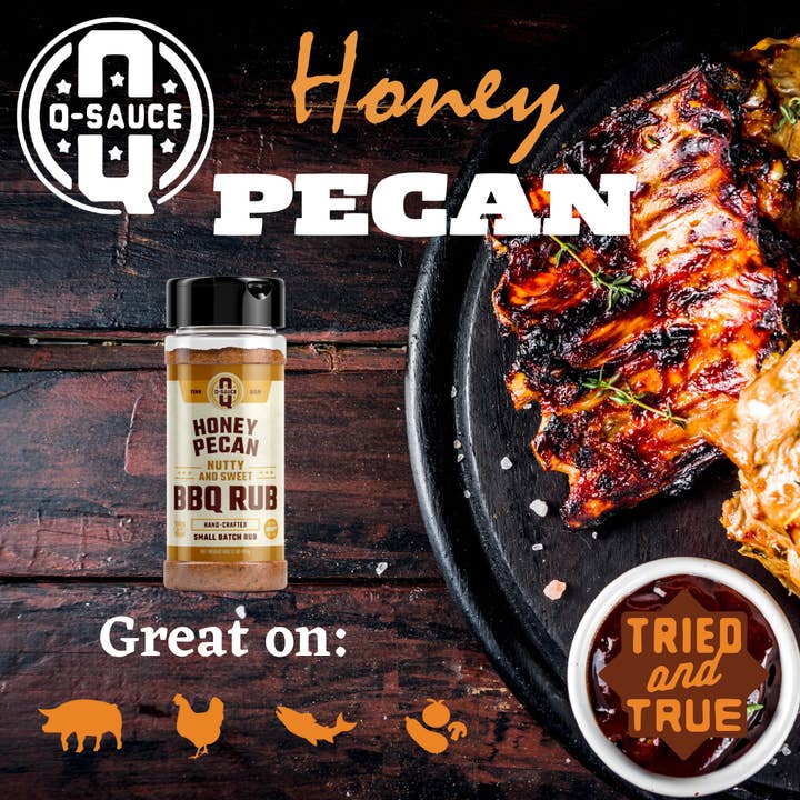 Q Sauce - Wholesale Rub - Honey Pecan Rub2