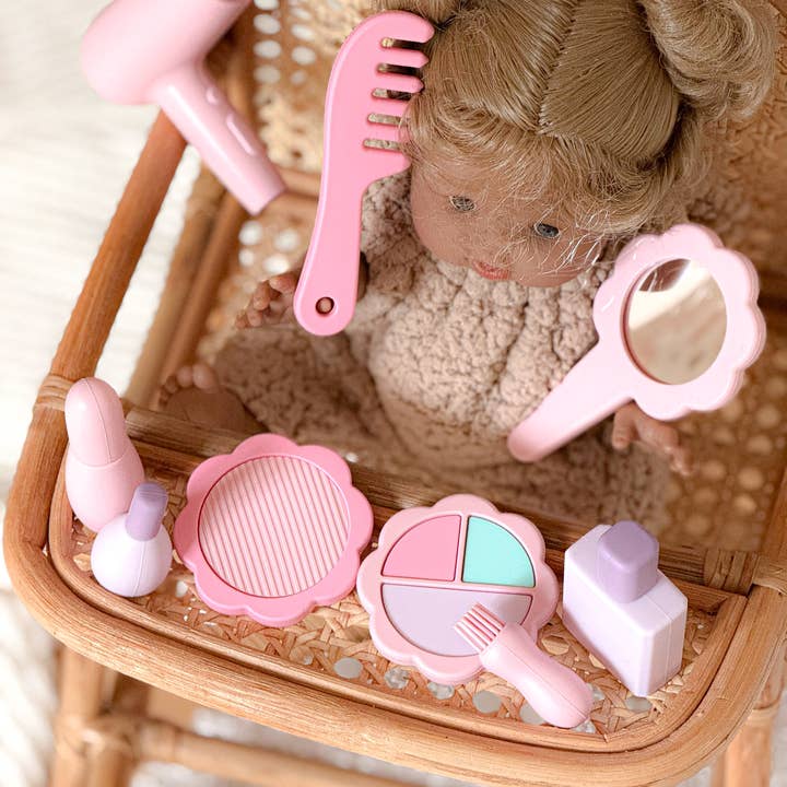 Kit de belleza de silicona para juego de roles para venta al por mayor de PETIKIDS