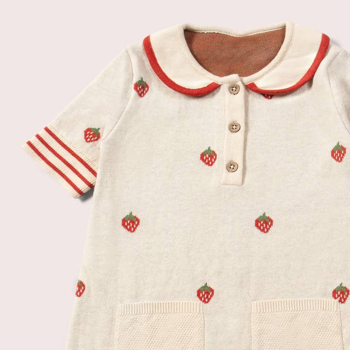 Strawberry Days Knitted Collar Dress for wholesale on Faire