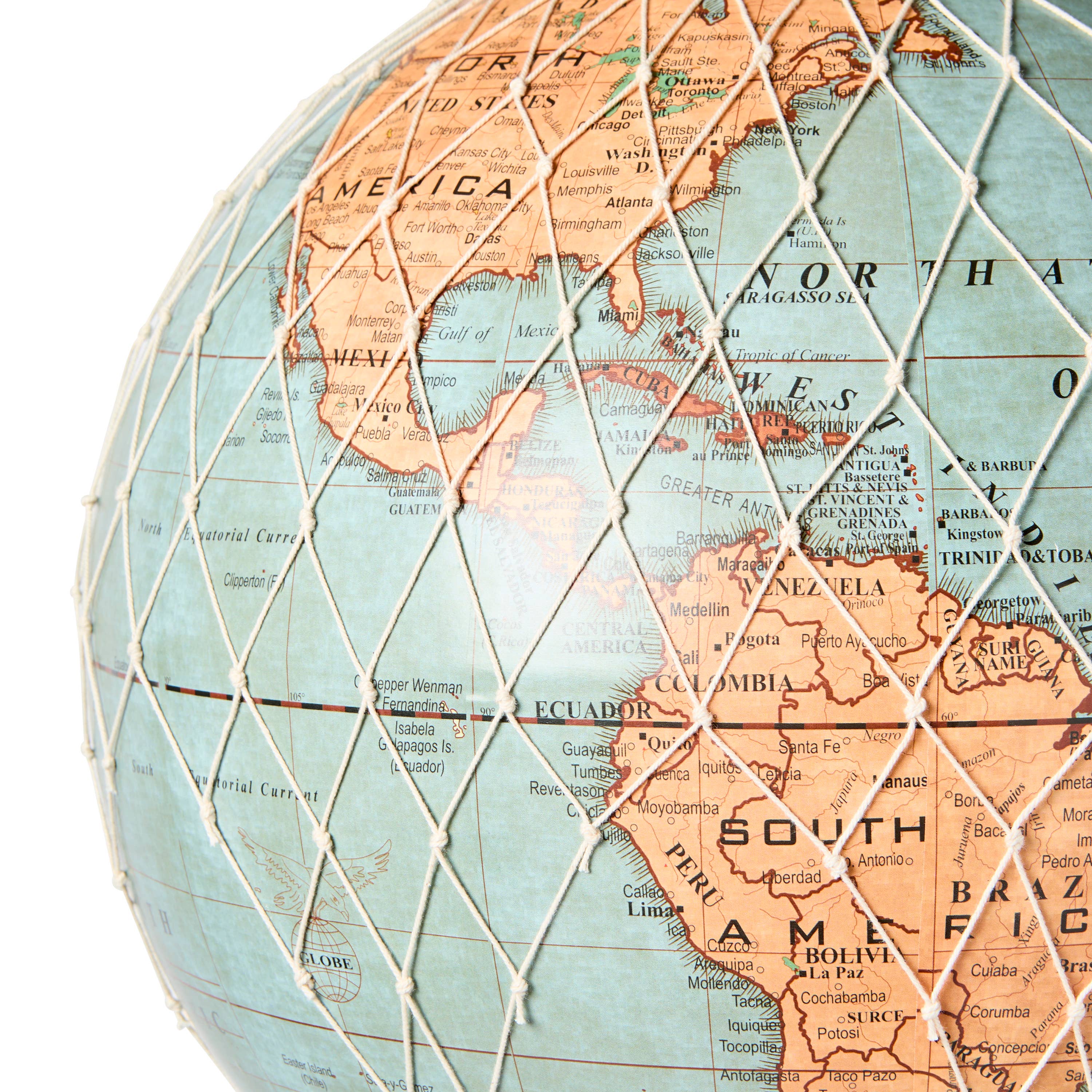 Paradox Collections - Wholesale Mobile - Balloon Globe, Vintage Blue, 30cm3