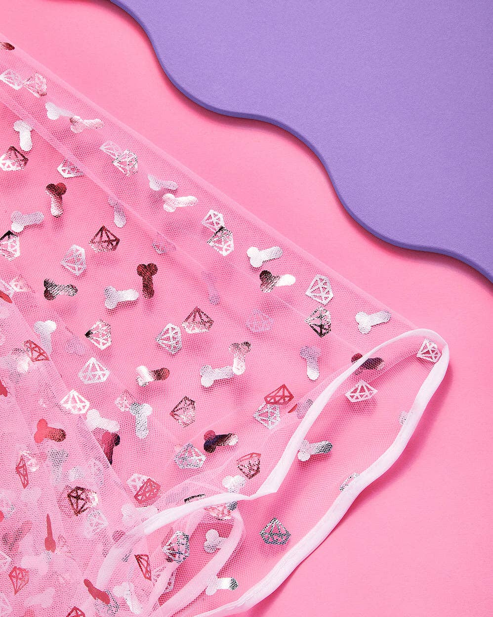 xo, Fetti - Wholesale Veil - Women's - Bachelorette Party Penis Veil, Bridal Shower Gift, Accessory3