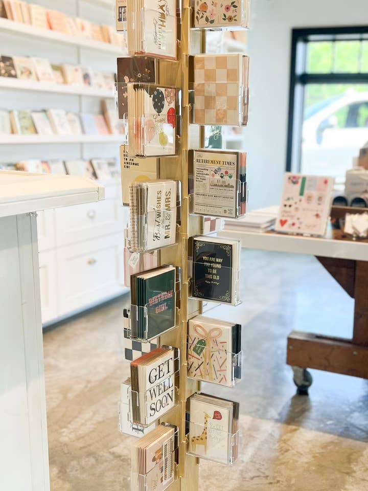 Ginger P. Designs Grußkarte, Bodendisplay, mit Karten für den Großhandel von Ginger P. Designs