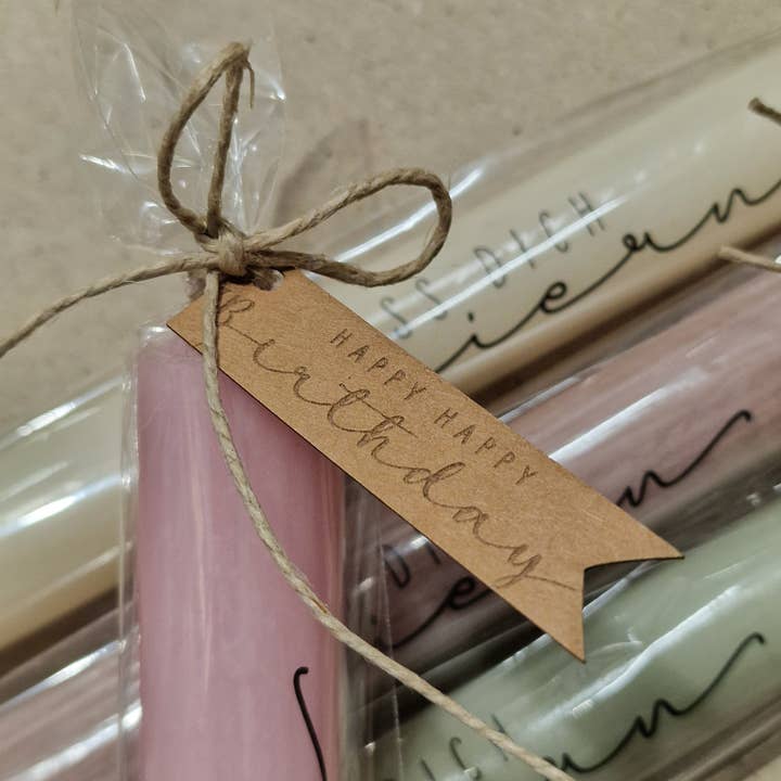 isaMi - Wholesale Tapered Candle/Candlestick - "LET YOURSELF BE CELEBRATED" Stick Candle | Birthday | Gift2