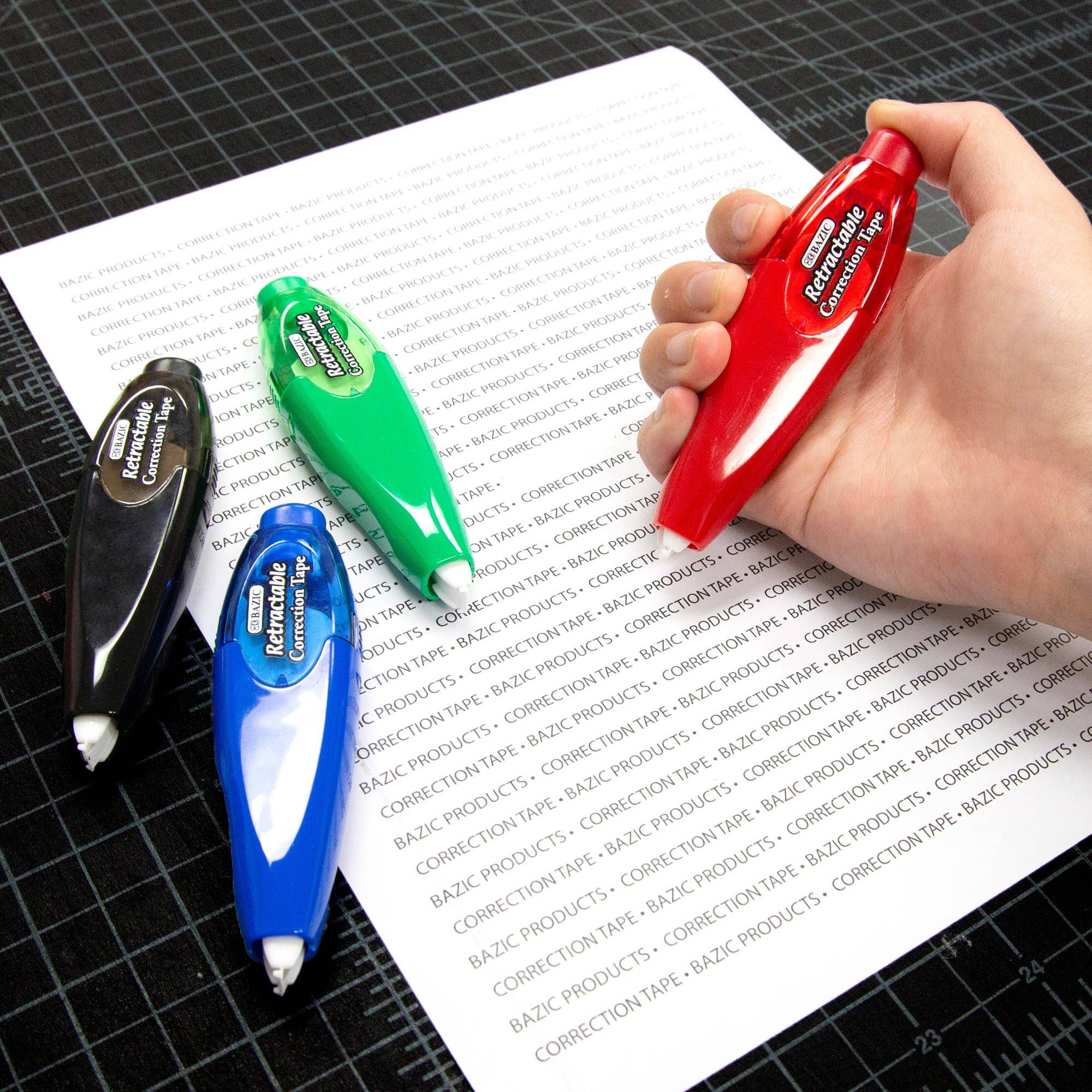 Luna Office Supply -  Everyday Essential - Wholesale Tape - 5 mm x 196" Retractable Correction Tape4