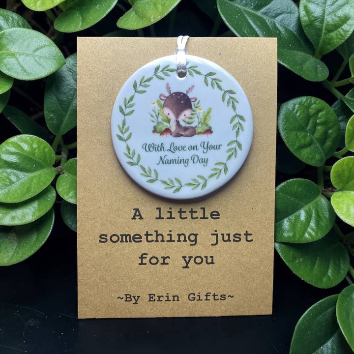 A Little Something - Naming Day Ceramic Keepsake for wholesale by By Erin Cards and Gifts Ltd