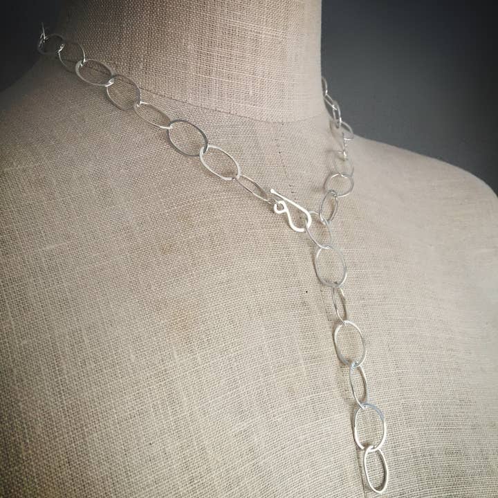 Shepherd’s Run Jewelry - Wholesale Link & Chain Necklace - Organic Oval Handmade Chain Necklace8