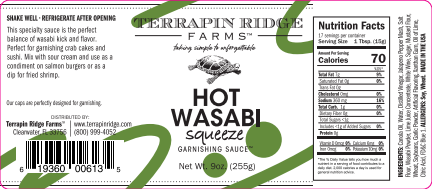 Terrapin Ridge Farms - Wholesale Hot Sauce - Hot Wasabi Squeeze1