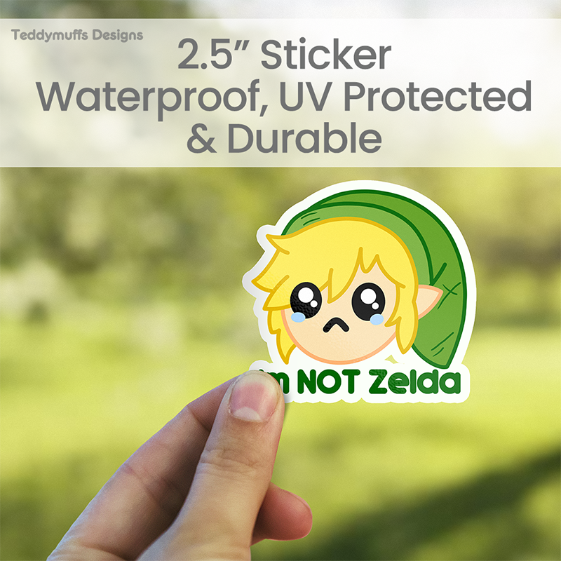 Wholesale Link Sticker | Not Zelda for your store - Faire