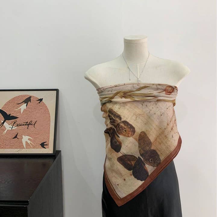 Écharpe imprimée rétro multifonctionnelle pour la vente par MoodGold