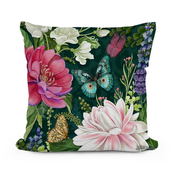 Pillow - Garden Flowers Mystique - indoor / outdoor cushion for wholesale by Magnolia Casual
