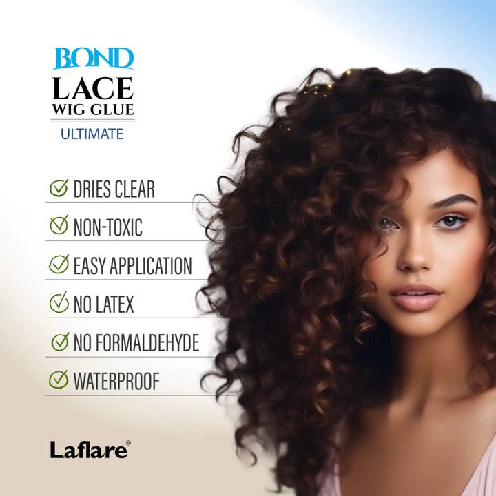 Laflare - Wholesale Hair Styling Gel/Mousse - Lace Bond Wig Glue - Ultimate Strength, Infused with Biotin, Vitamin A & E, Non-Toxic, Dries Clear.2