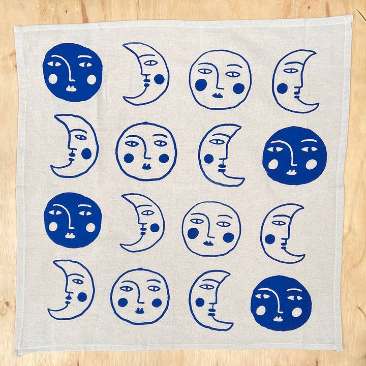Blue Moon tea towel for wholesale on Faire