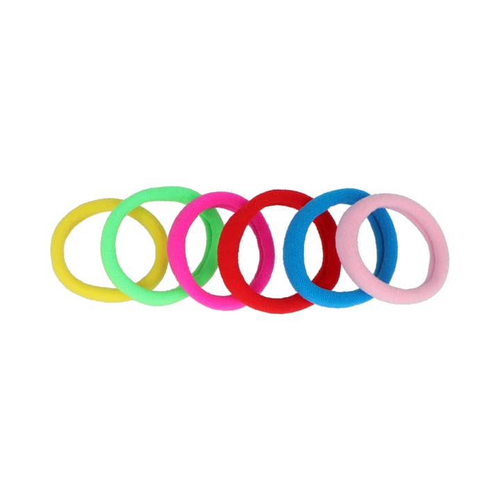 IKILIFE S.L - Wholesale Hair Tie - Pack 6 Hair Bands - Acrylic - Various Colours3