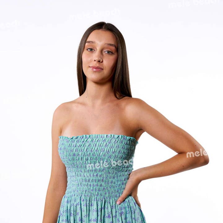 ABITO CORTO BORDO 35018 per la vendita all'ingrosso da parte di Mele Beach