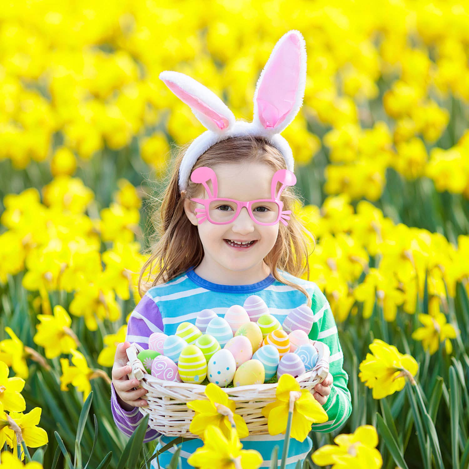 Fun Little Toys - Wholesale Party Favor - Easter Bunny Eyeglasses Frame for Kid Toys(12PCS)7