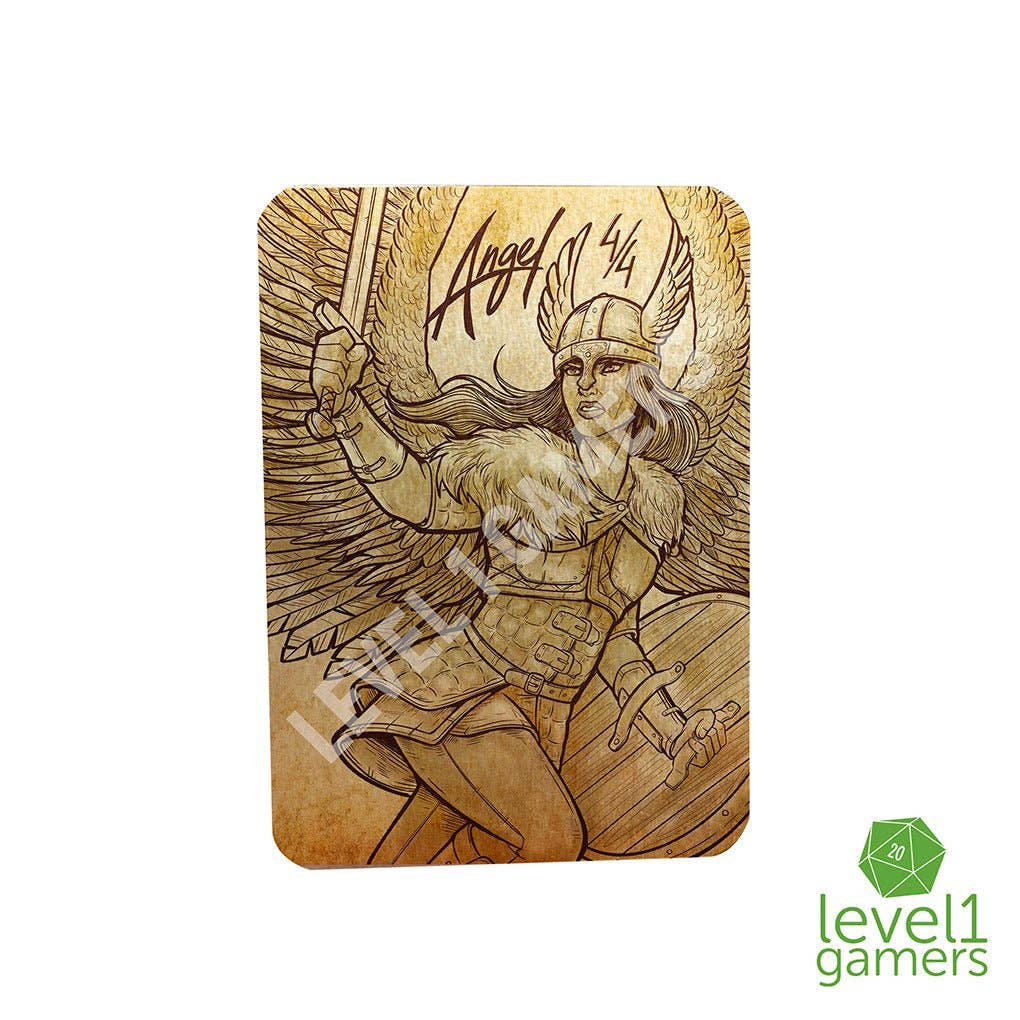 Level 1 Gamers - Wholesale Card Game - Valkyrie Angel - Metal Token Magic Card1
