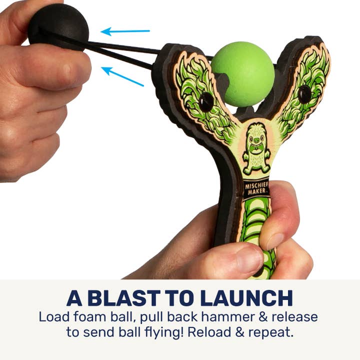 Mighty Fun! - Wholesale Slingshot - Kids - Mischief Maker® Slingshot - Lil' Monster Assorted10