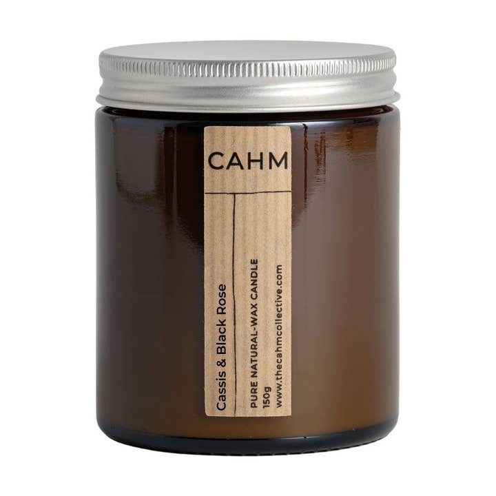 Cassis & Black Rose | Amber Jar Candle | Luxury Candle for wholesale by CAHM