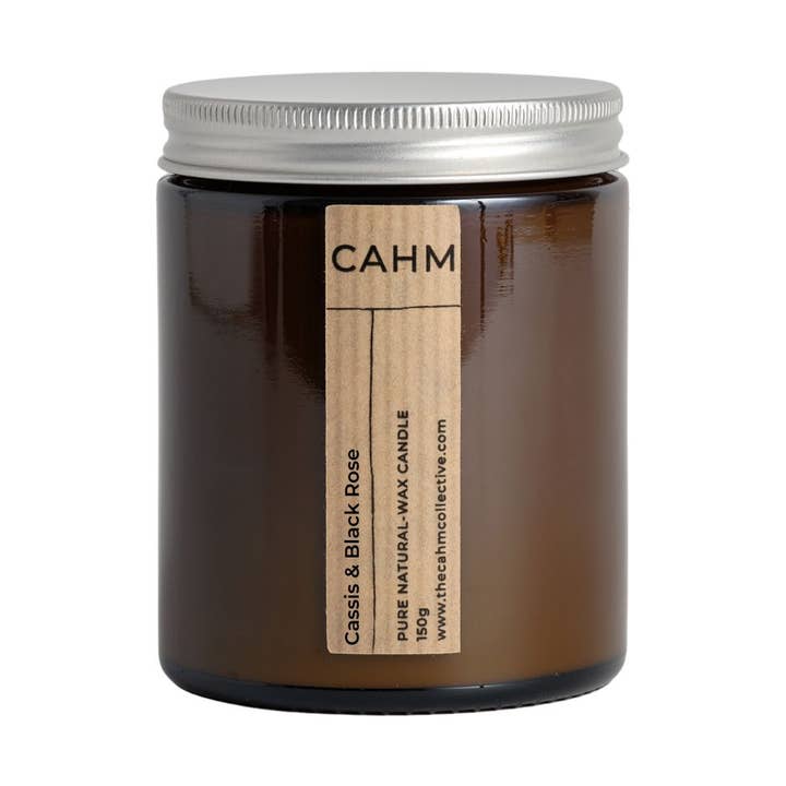 Cassis & Black Rose | Amber Jar Candle | Luxury Candle for wholesale by CAHM