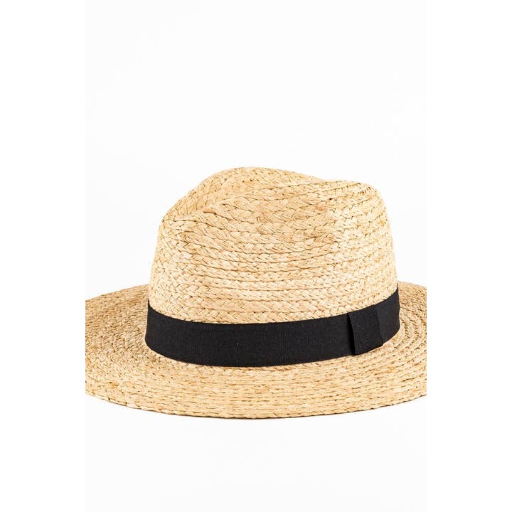 NATURAL Straw Panama Hat for wholesale on Faire