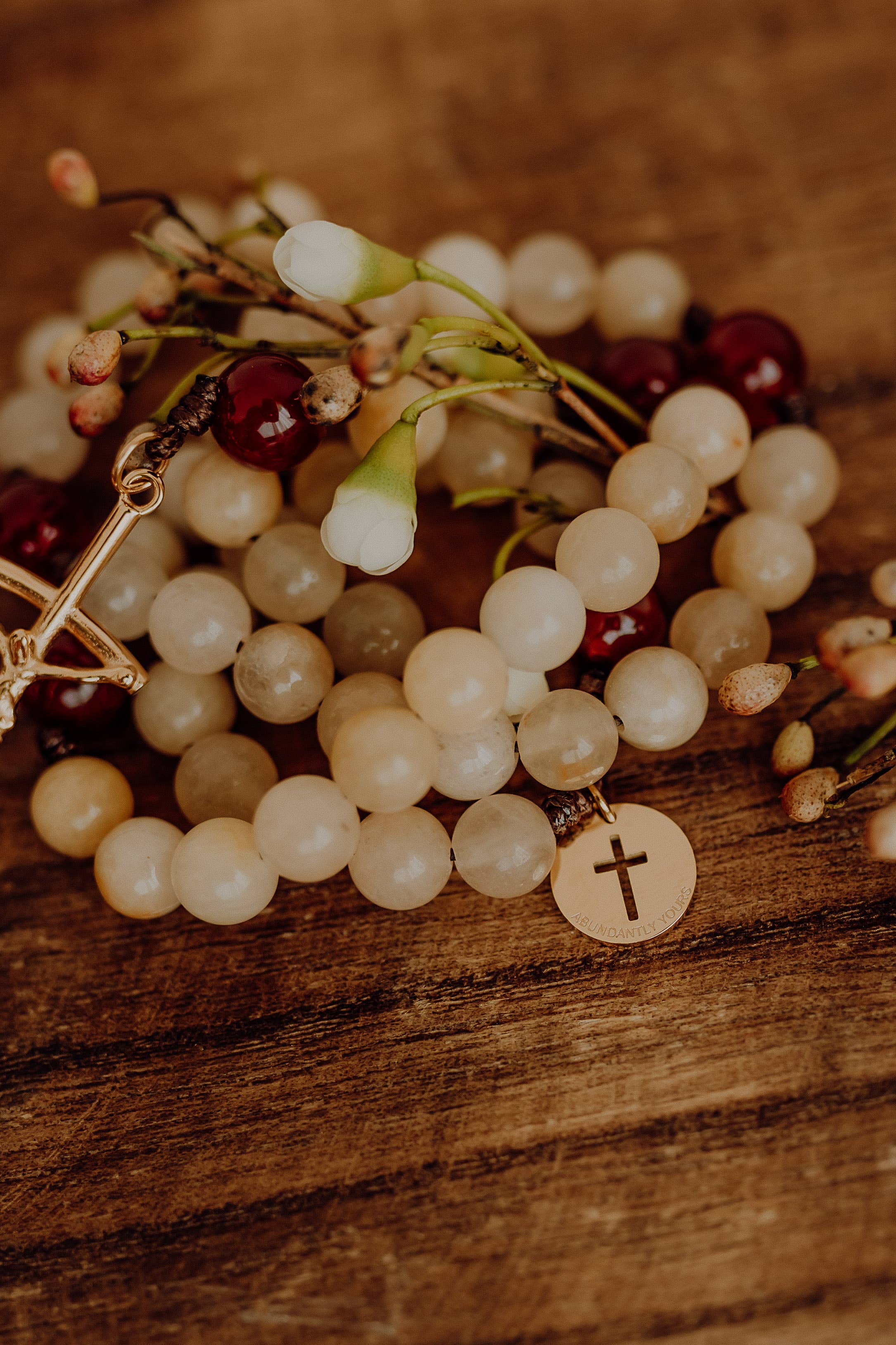 Abundantly Yours - Wholesale Prayer Beads Necklace - Bread of Life Rosary | Catholic Rosary2