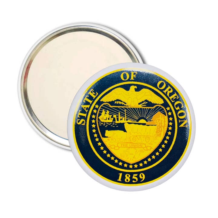 Purse Mirror - State Seal Oregon - USA for wholesale by Worldwide Souvenirs