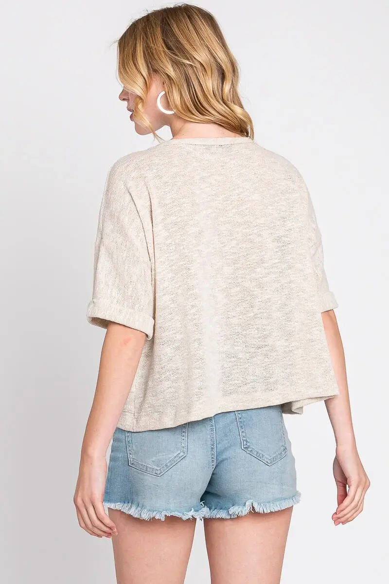 Final Touch - Venta al por mayor Túnica - Mujer - Top de Cuello Redondo de Corte Holgado - T312148