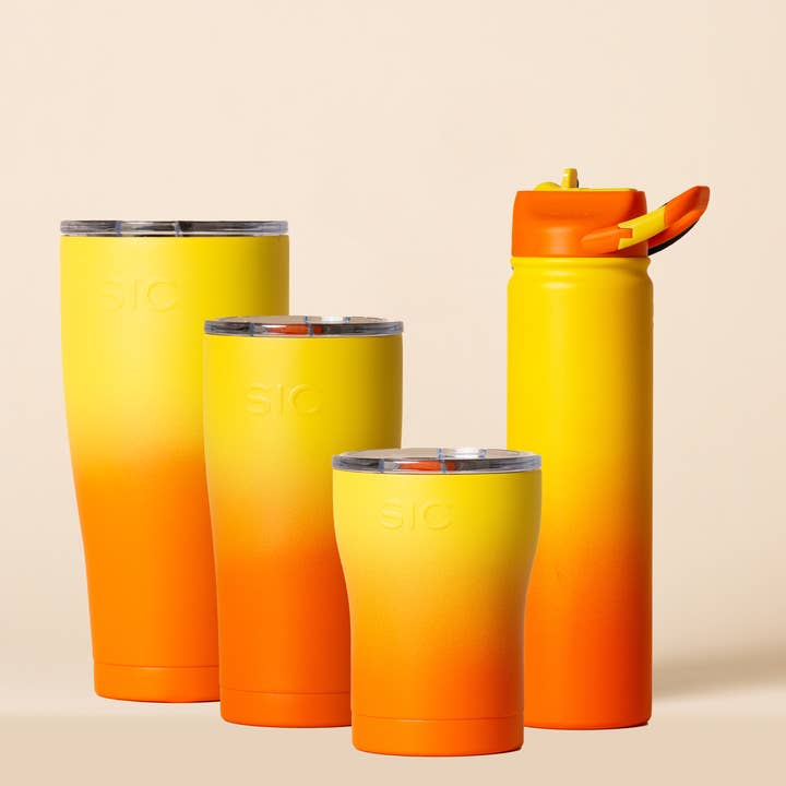 SIC | "Tequila Sunrise" Stainless Tumblers and Water Bottles for wholesale by SIC Cups