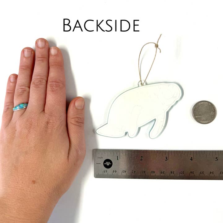 Art by Sharell - Wholesale Ornament Set - Manatee Acrylic Ornament, Florida Animal Lover Ornament4