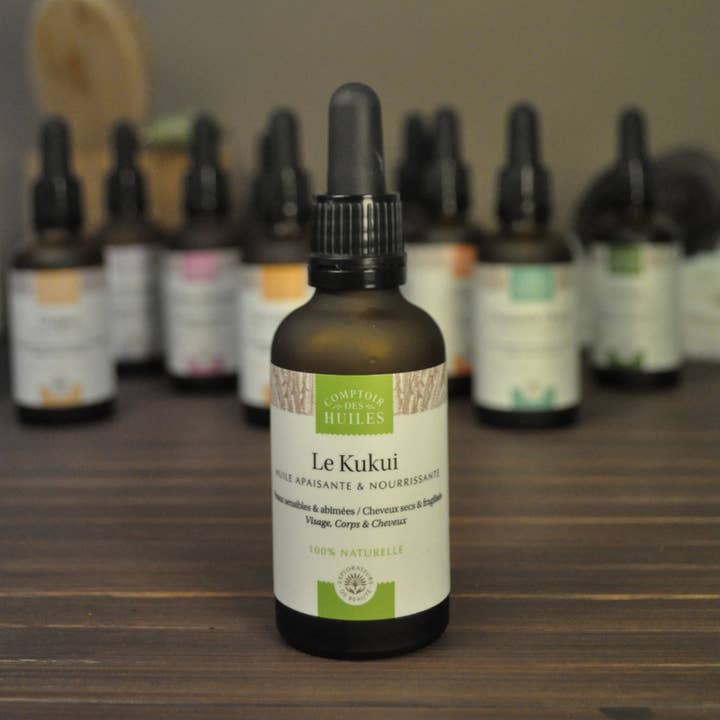 COMPTOIR DES HUILES - Wholesale Bath/Body Oil - Kukui Oil Natural - Face Hair and Body care
