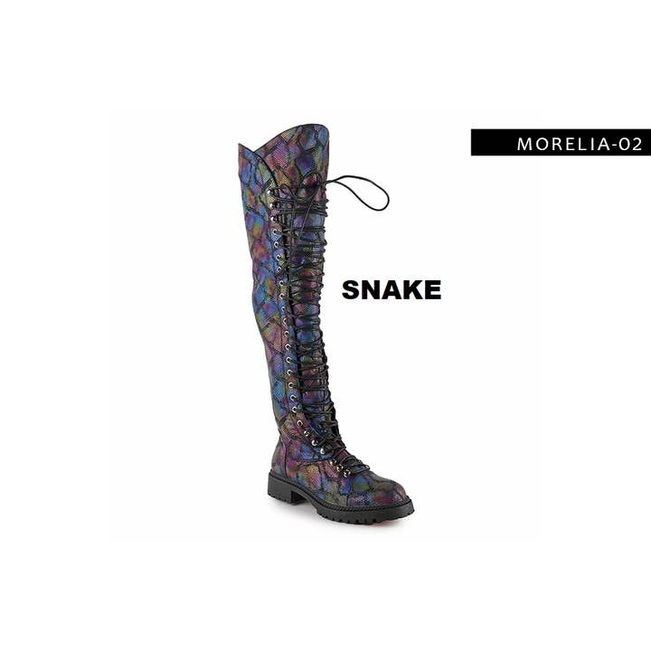 Anthony Wang - Wholesale Combat/Military Boots - Women's - MORELIA 02 OVER THE KNEE COMBAT BOOTS