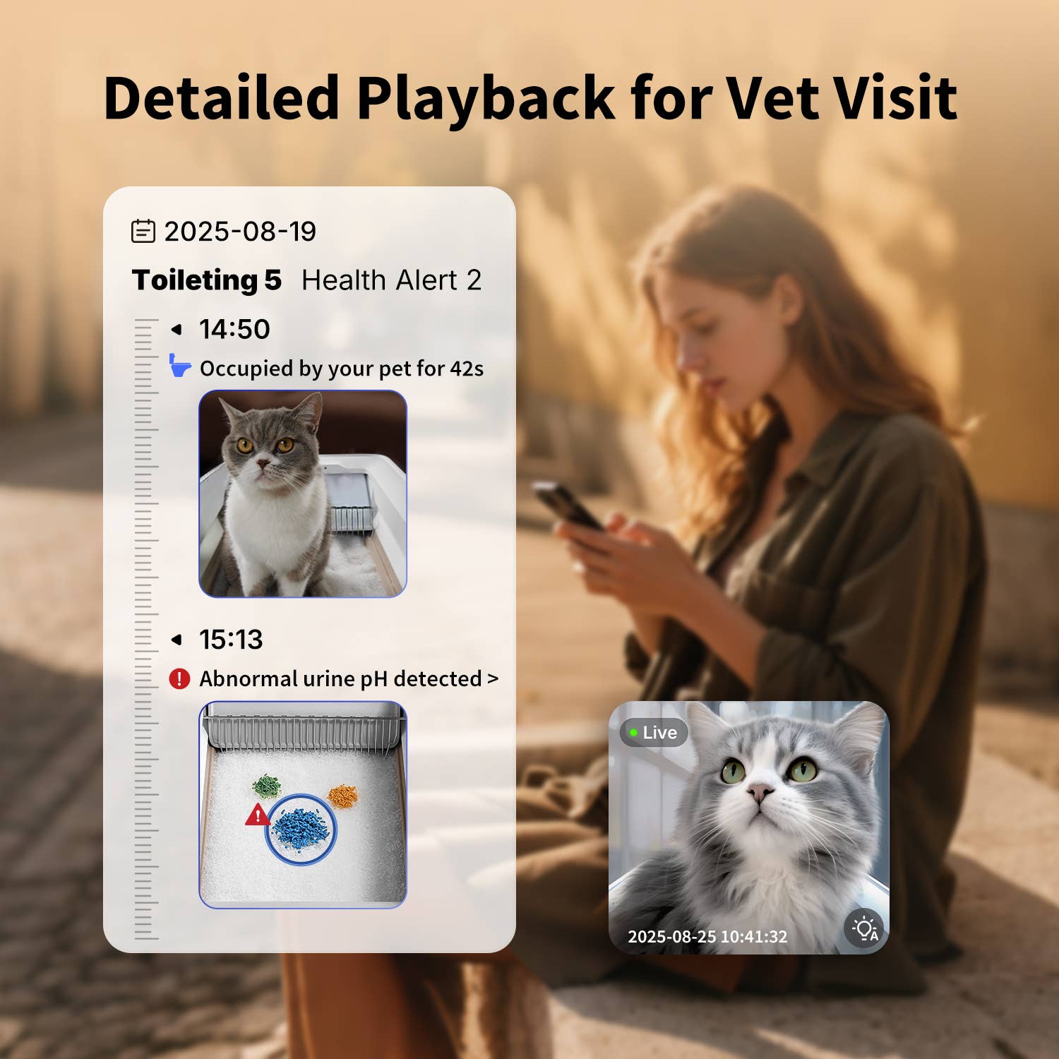 PETKIT - Vente Bac à litière – chat - Purobot Crystal Duo Bac à Litière Automatique pour Chat avec Caméra4