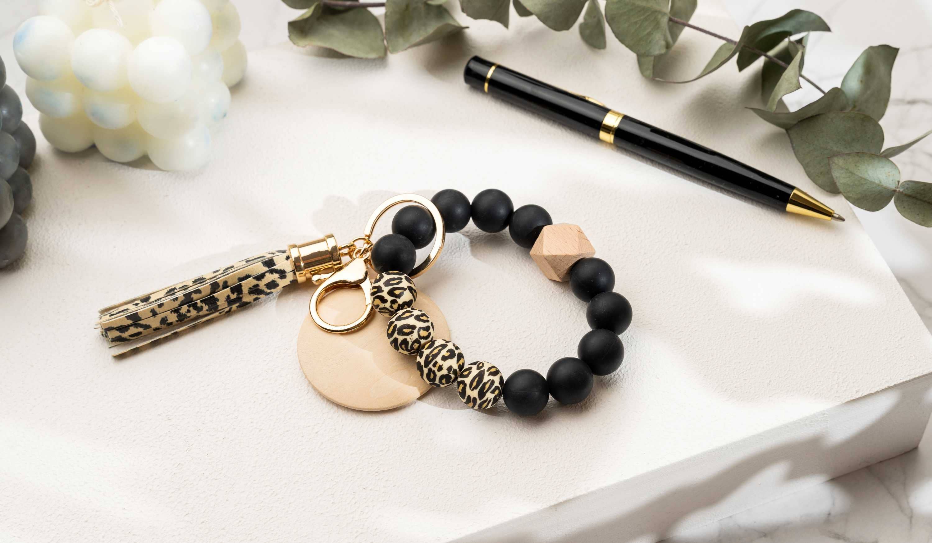 American Leather Goods - Wholesale Keychain Bracelet - Keychain With Wristlet Bangle Bracelet, Keyring Bangle6