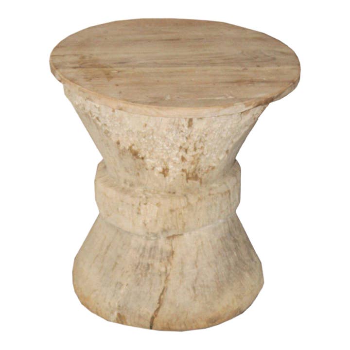 Table d'appoint Vintage Indian Grinder pour la vente par Ynde