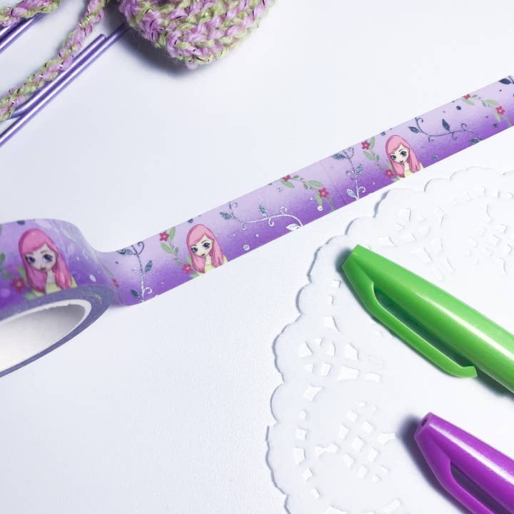 Blossom Washi Tape - Silver Foiled por atacado de BrithzyCrafts