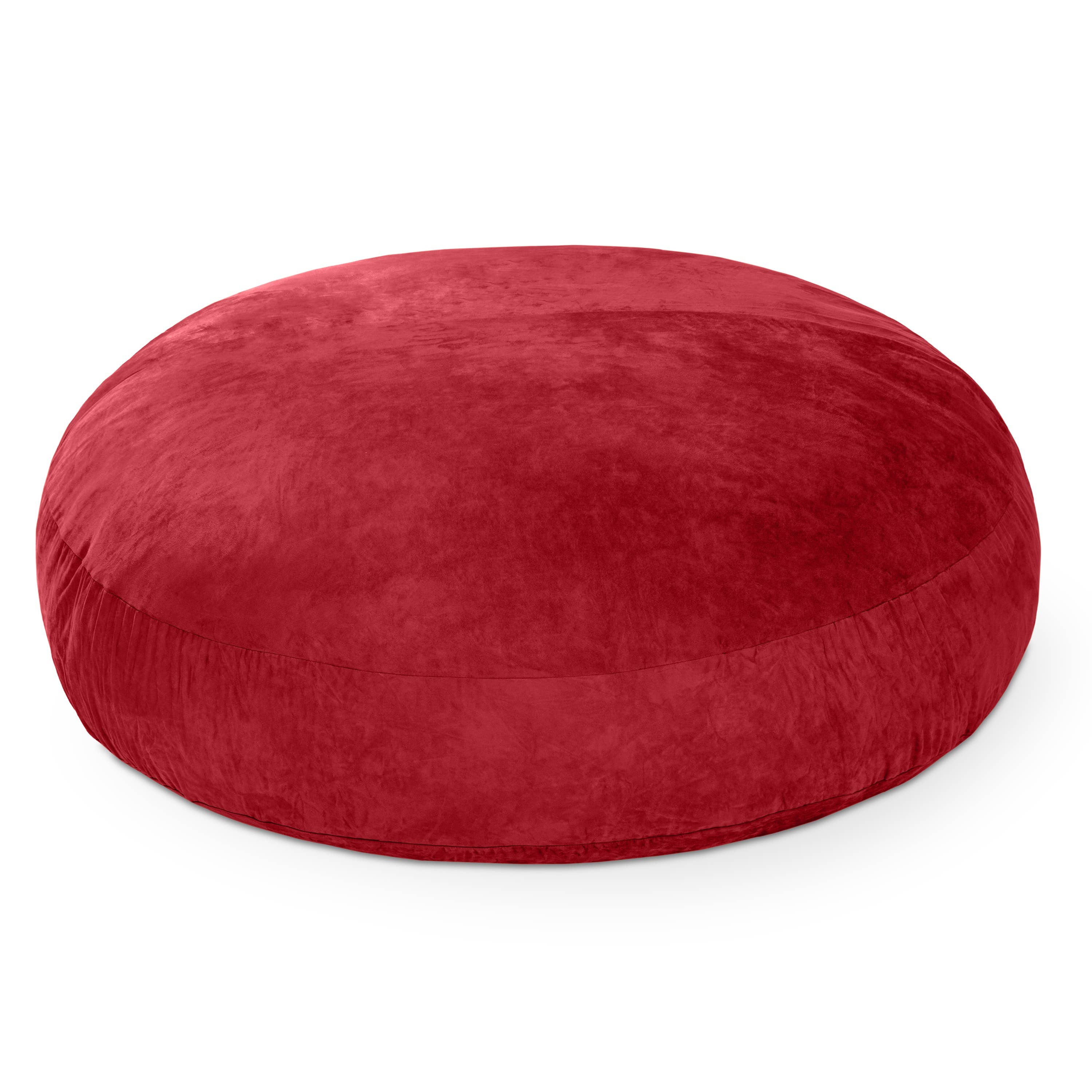 HomeRoots - Wholesale Chair - 72" Cinnabar Microsuede Bean Bag Chair0