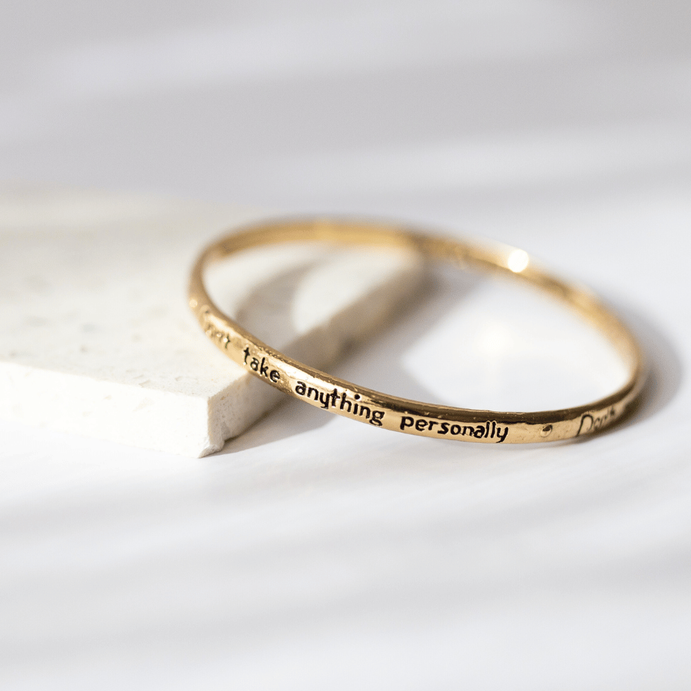 Jewelry Evolution - Wholesale Bangle Bracelet - The Four Agreements Bangle16