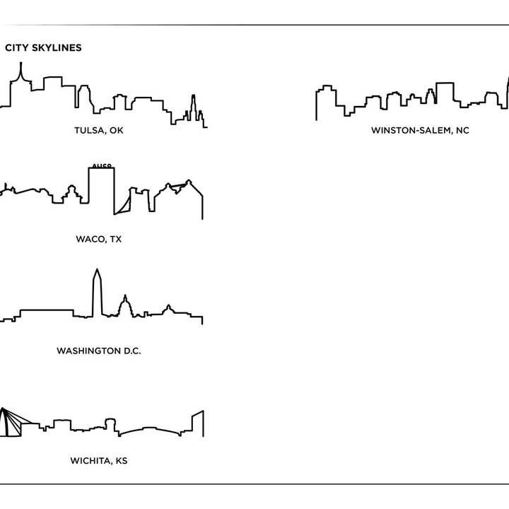 Grainwell - Wholesale Plaque - Hard Wood City Skyline Plaque1