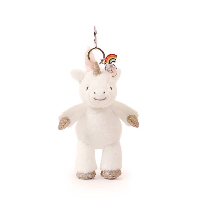 OB Australia - Wholesale Keychain - Kids - Misty Unicorn Bag Charm (Vegan Angora) 7"/ 18 cm
