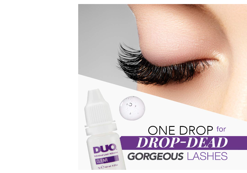 Majestic Wholesale - Vendita all'ingrosso Applicatori di ciglia finte - DUO Colla per Ciglia Finte Individuali Trasparente Confezione da 61