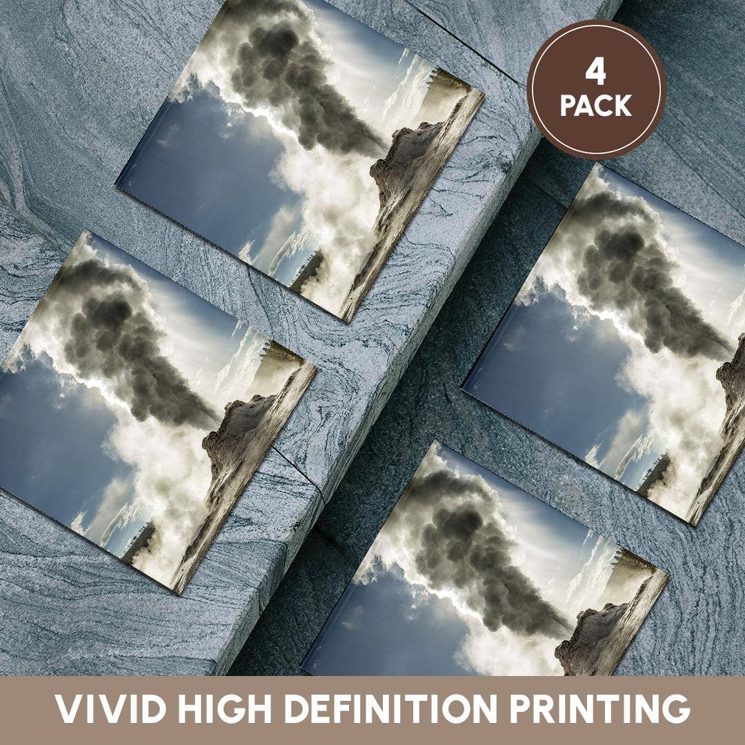 3dRose - Wholesale Coasters - 3dRose, Castle Geyser erupting, Upper Geyser Basin, Yellowstone NP, Wyoming, Coaster5