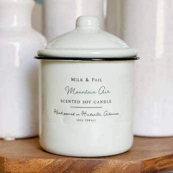 Mountain Air Soy Candle for wholesale by Milk & Pail